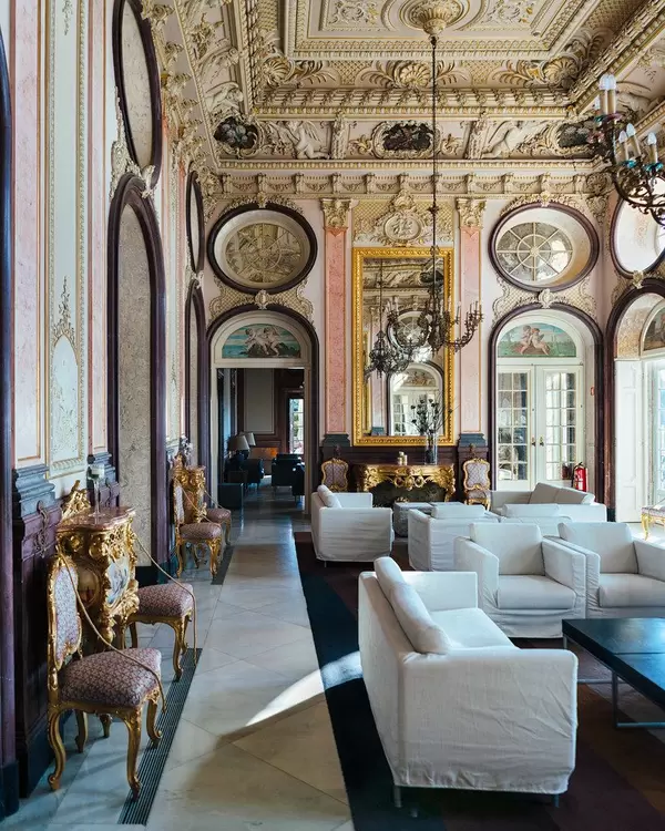 Interior of luxury hotel in Estoi, Portugal