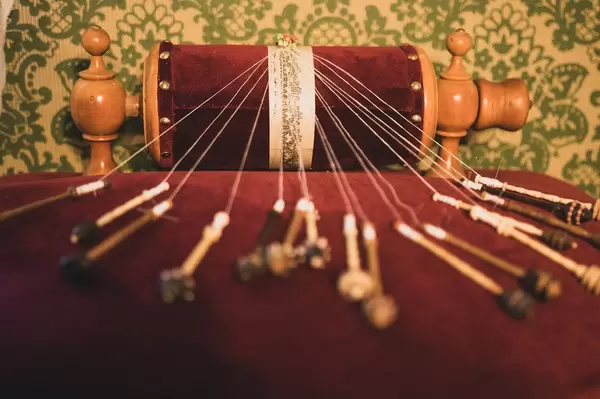 Intricate lace making