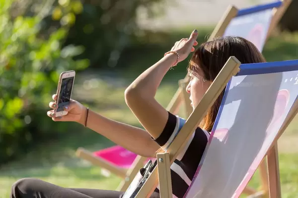 iPhone-Selfie in the Sunset
