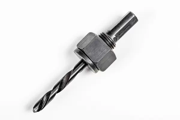 Iron drill on a white background (Flip 2020)