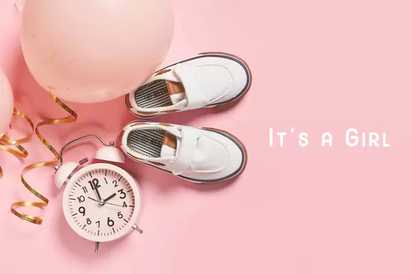 It is a girl - celebration birth of baby girl