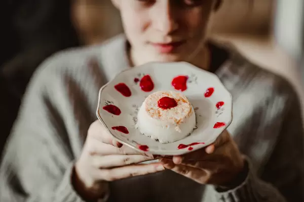 Italian Panna Cotta With Berries Sauce