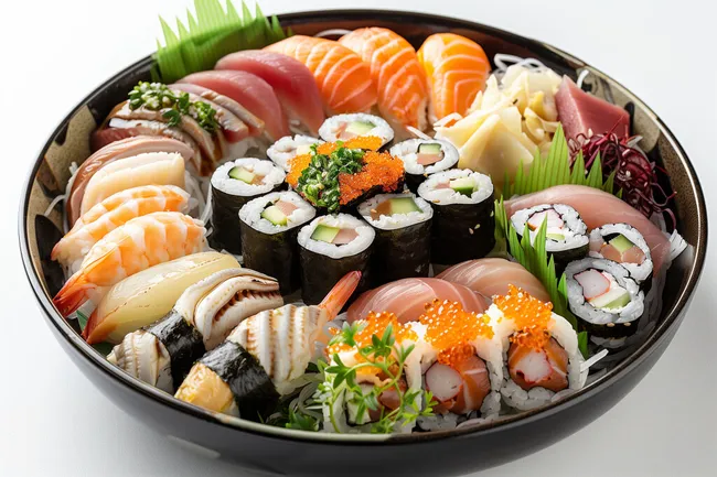Japanischer Sushi-Teller