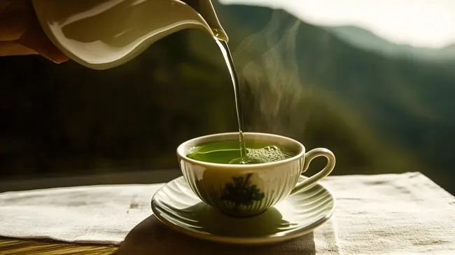 Japanischer Teegenuss in der Natur