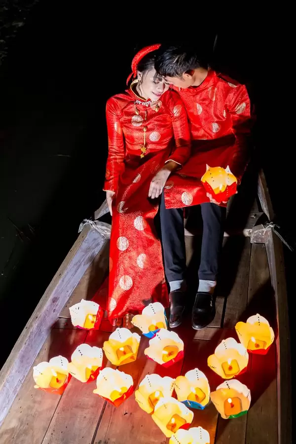 Japanisches Brautpaar in Hoi An