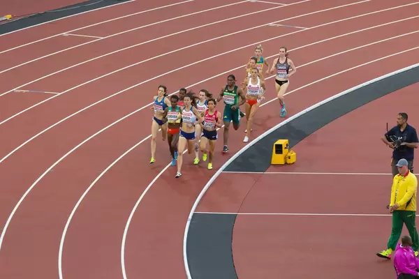 Jessica Judd, Caster Semenya und weitere 1500-Meter-Läuferinnen bei den IAAF Leichtathletik-Weltmeisterschaften 2017 in London