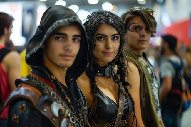 Jugendliche Gruppe in urbaner Umgebung