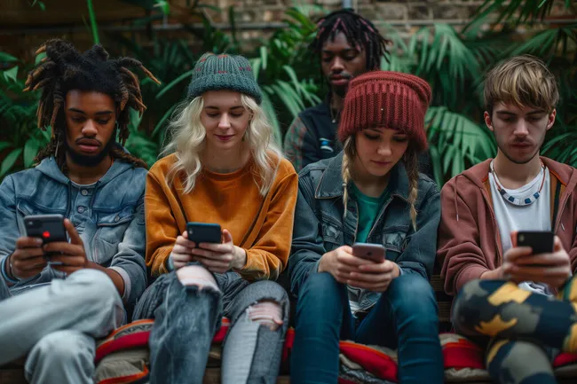 Jugendliche in urbanem Ambiente