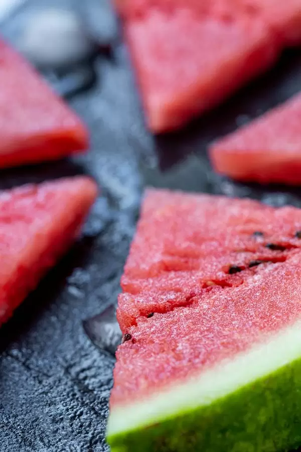 Juicy and ripe watermelon slices close up (Flip 2019) (Flip 2019)