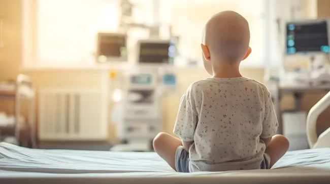 Junger Patient in Krankenhausumgebung