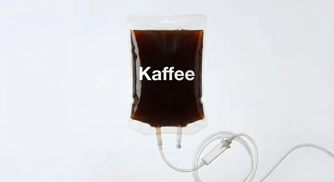 Kaffee-Infusionsbeutel in transparenter Verpackung