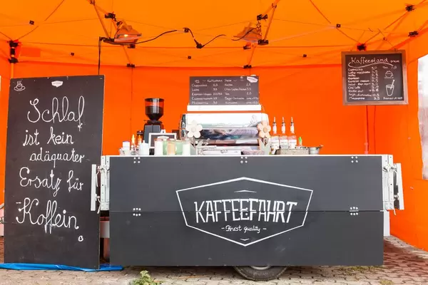 Kaffee-Stand von Kaffeefahrt