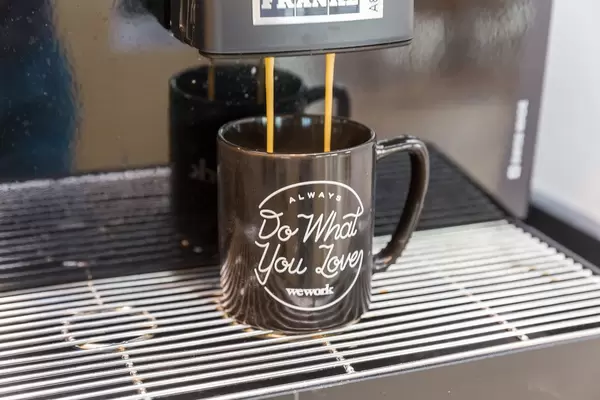 Kaffeepause im WeWork - Coworking Space in Köln