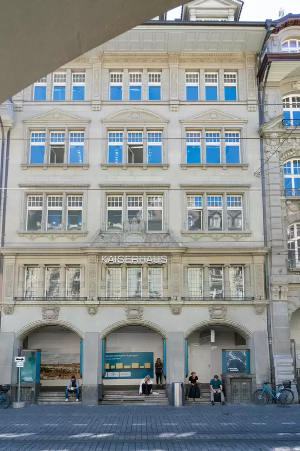Kaiserhause old Swiss building in the historical center of Bern