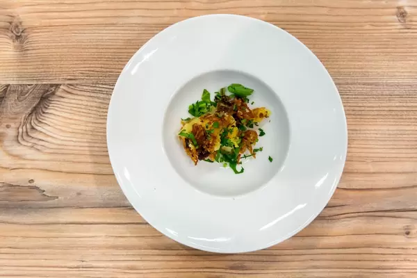 Karamellisierte Zwiebel und Klöße