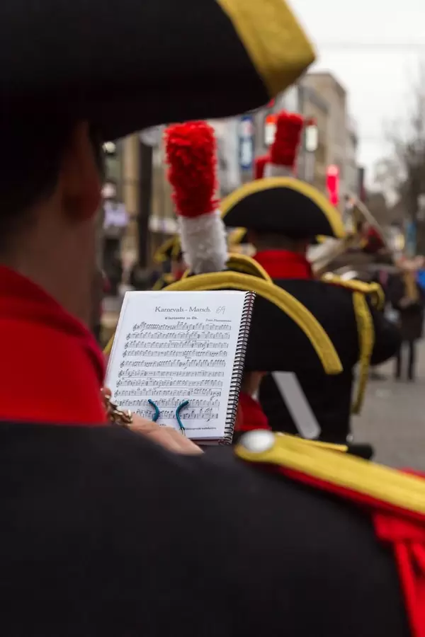 Karnevals-Marsch wird gespielt - Kölner Karneval 2018