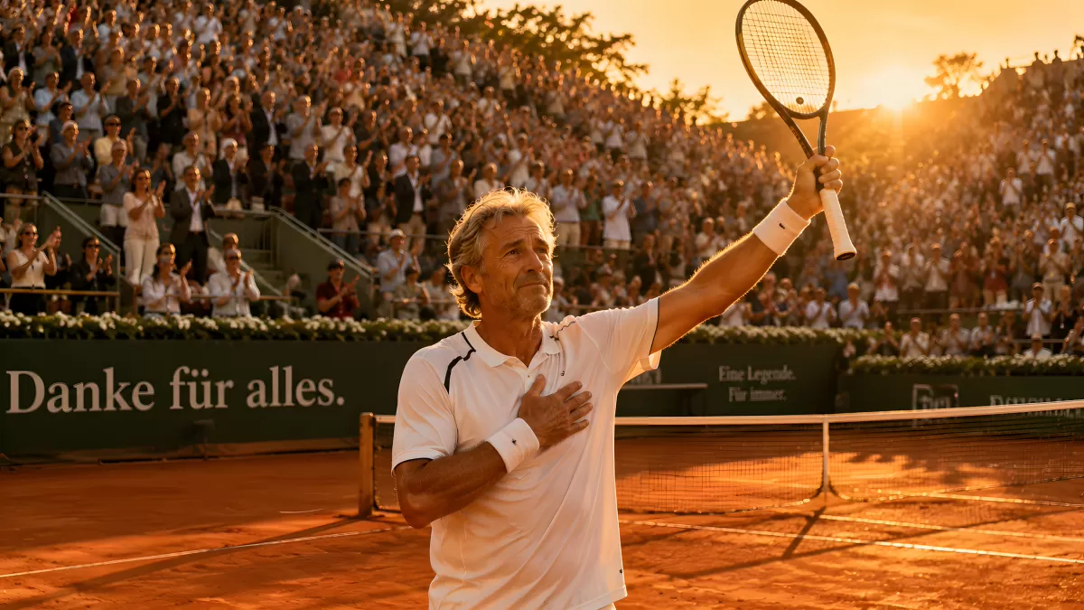 Karriereende: Tennisspieler verabschiedet sich vor Publikum