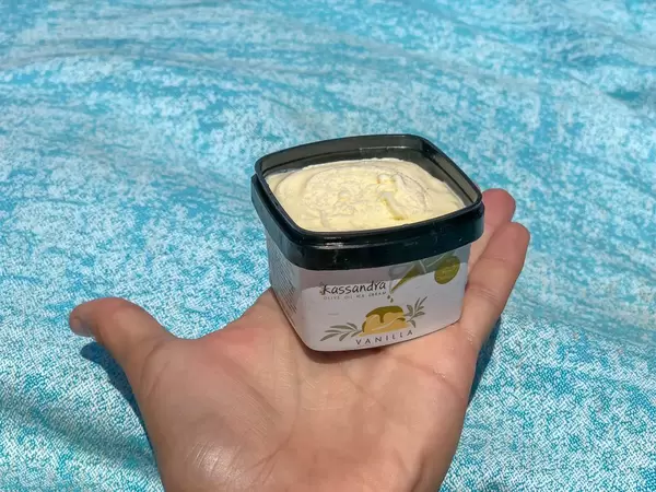 Kassandra Eis aus Olivenöl