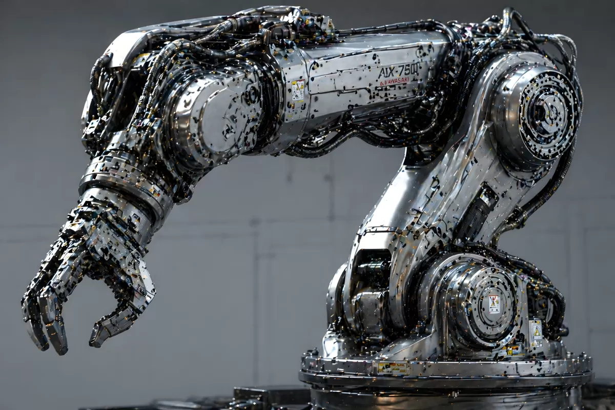 Kawasaki AIX-750 Industrieroboterarm mit Greifhand