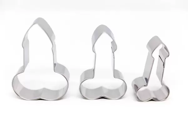 Keks-Ausstecher in Penis-Form aus Edelstahl