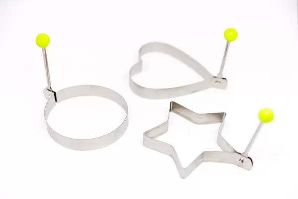 Keks-Ausstecher Stern, Kreis und Herz