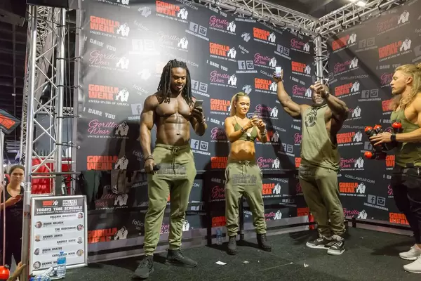 Kevin Osazee, Catharina Wahl, Dennis James - FIBO Köln 2018
