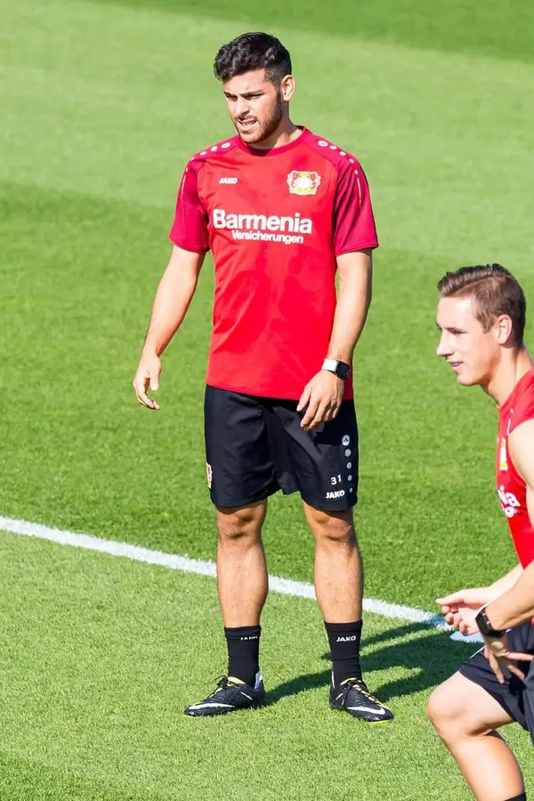 Kevin Volland und Dominik Kohr beim Training - Bayer 04 Leverkusen