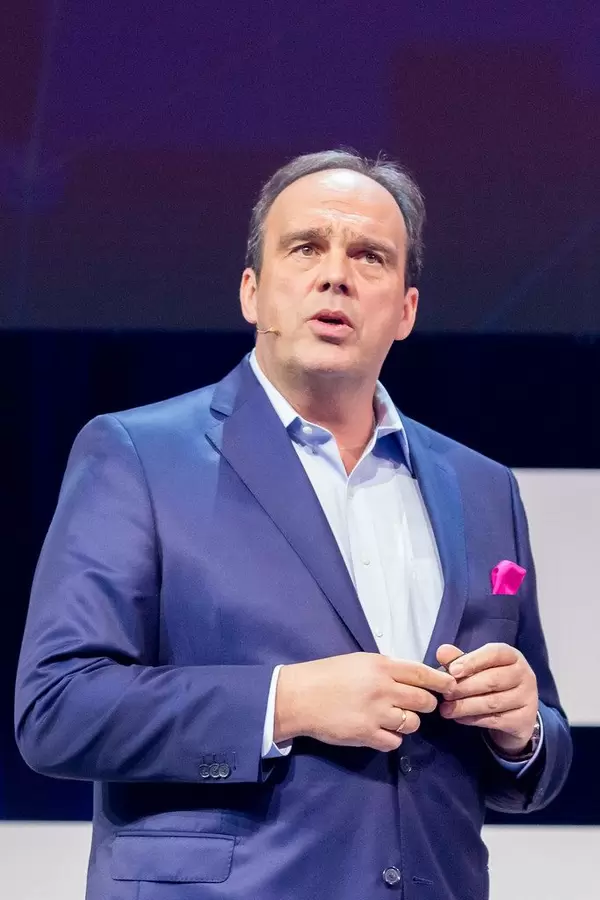 Keynote speech by Hagen Rickmann (Telekom Deutschland GmbH) on the Inspiration Stage of the Digital X Event in Cologne, Germany