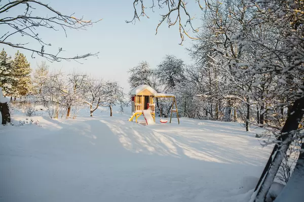 Kid Playground Outdoor Winter Countryside
