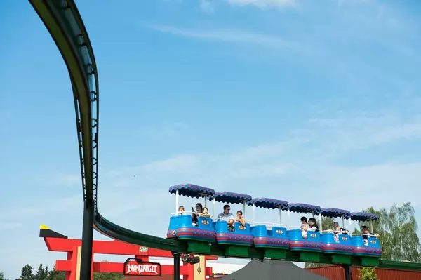 Kids and parents sky train