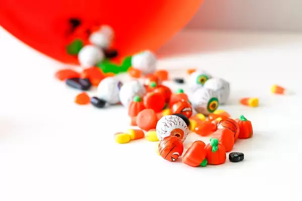 Kindersüßigkeiten / Schnuck für einen amerikanischen Volksbrauch