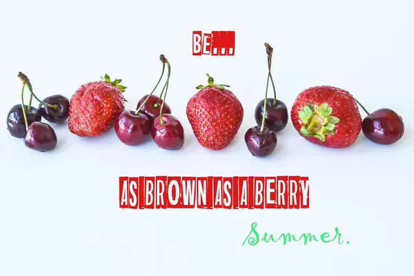 Kirschen und Erdbeeren