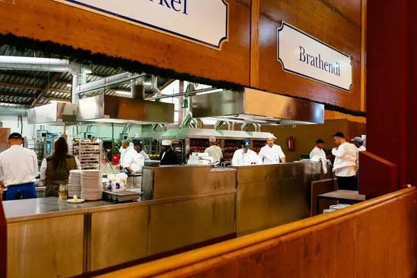 Kitchen of Löwenbräu tent at Octoberfest 2019