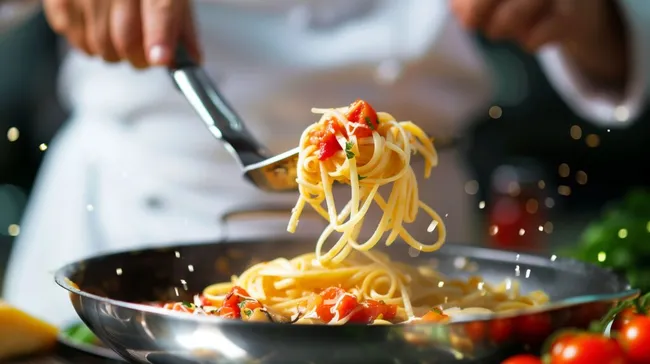 Klassische italienische Pasta mit frischen Zutaten