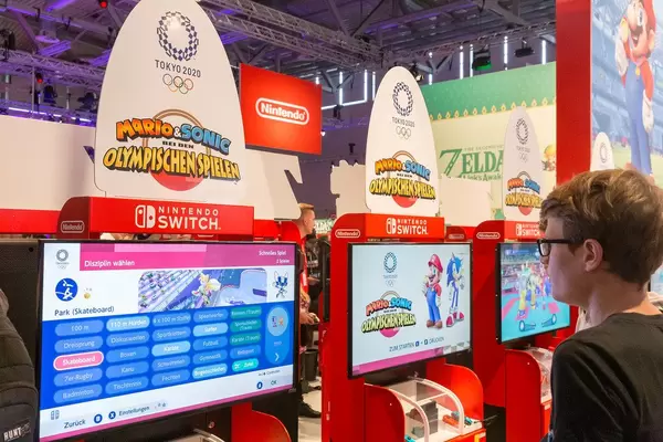Klassische Kultcharaktere im Nintendo Switch Spiel Mario&Sonic bei den olympischen Spielen