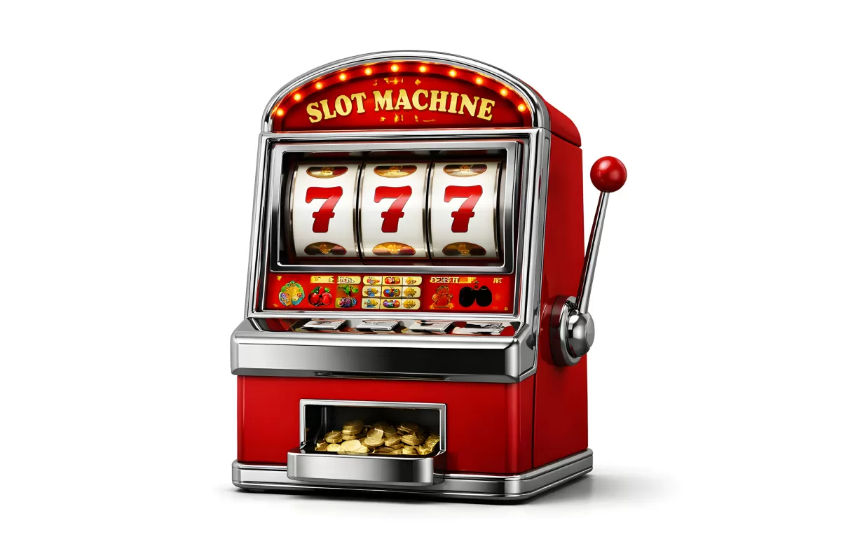 Klassische Spielautomaten-Maschine im Casino-Stil