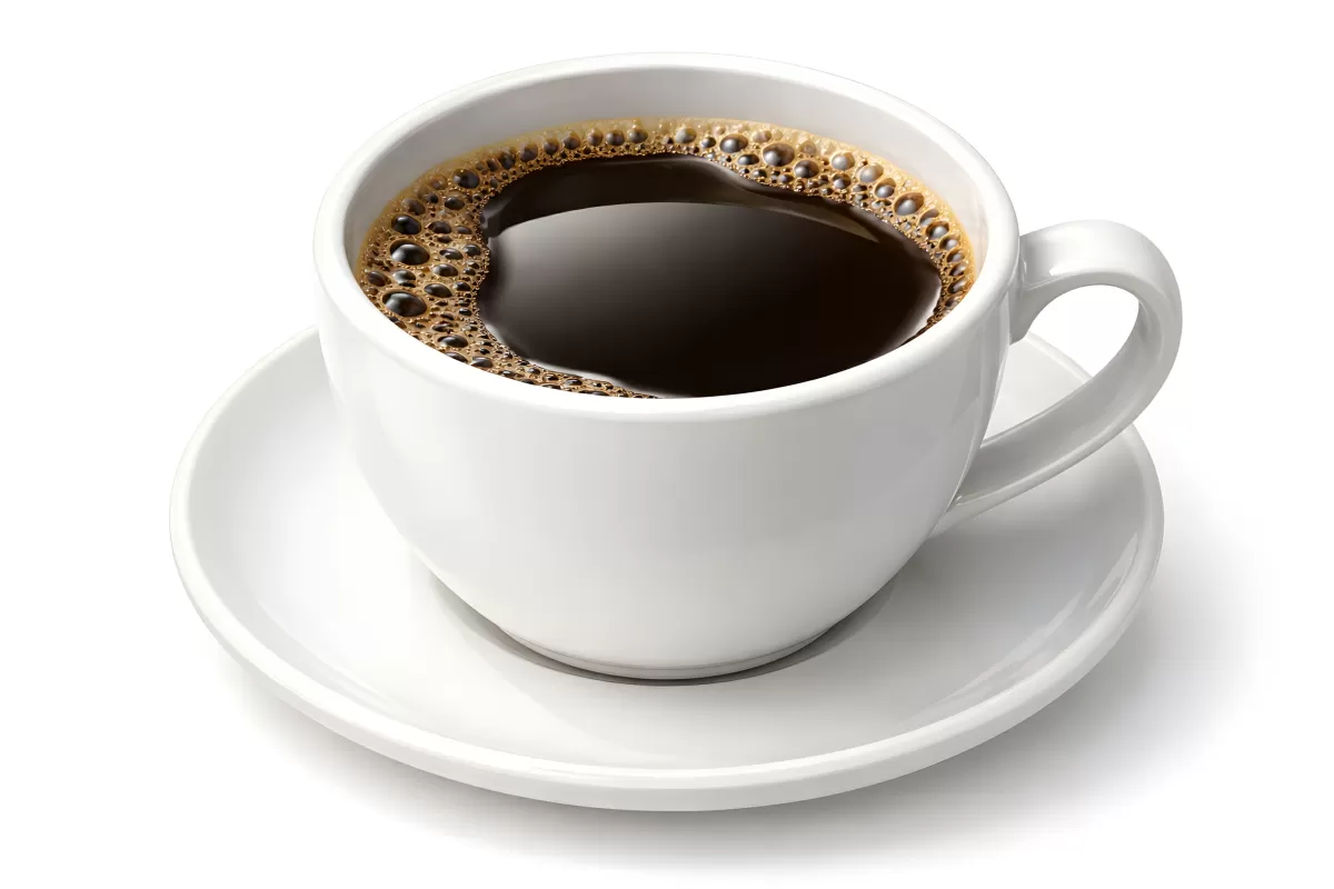 Klassischer schwarzer Kaffee in Tasse