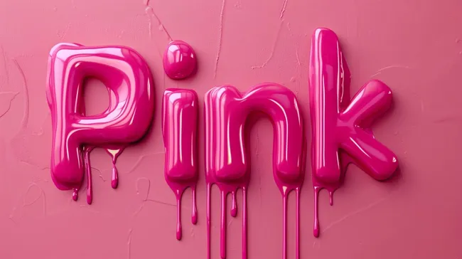 Knalliges Pink mit Glänzendem Effekt