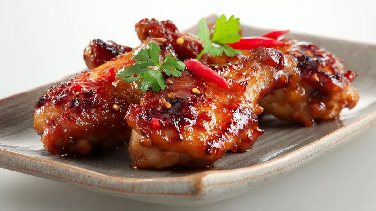 Knusprige BBQ Chickenwings mit Chili vom Grill