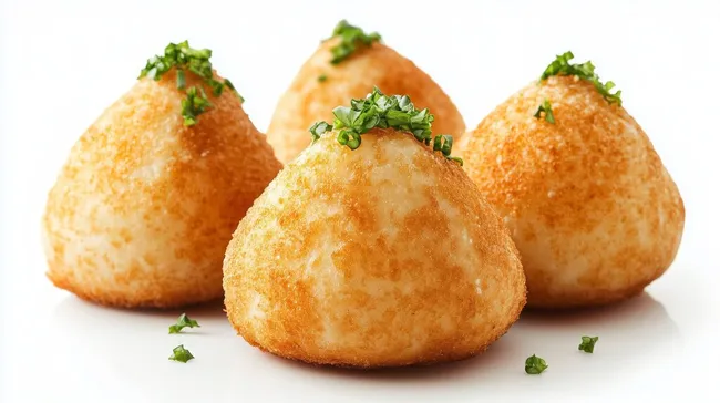 Knusprige gefüllte Hähnchenbaellchen mit Kräutern