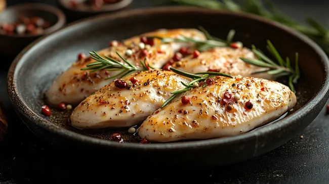 Knusprige Hühnerbrust mit Kräutern und Gewürzen