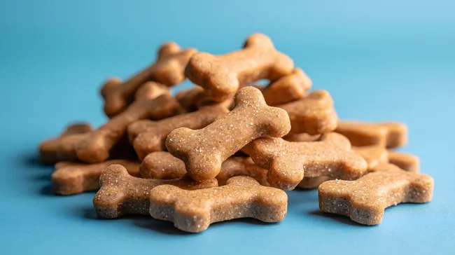 Knusprige Hundekekse in Knochenform