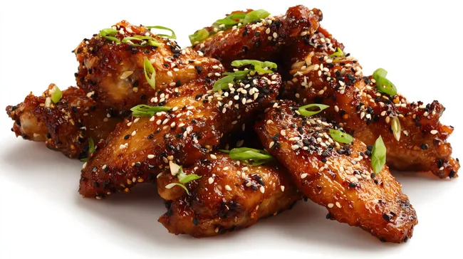 Knusprige koreanische Chicken Wings mit Sesam