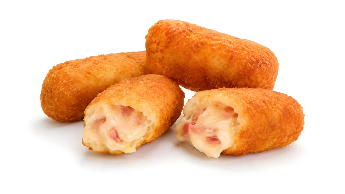 Knusprige Kroketten mit Schinken-Käse-Füllung