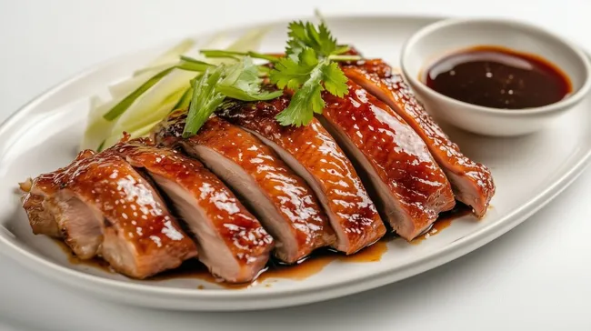 Knuspriger Peking-Enten-Teller mit Hoisin-Sauce