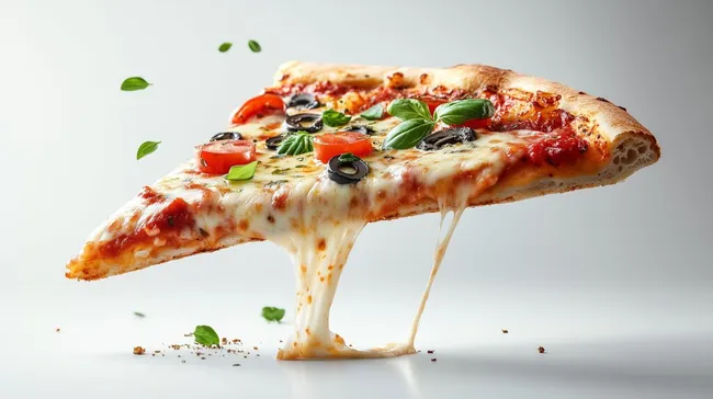 Knuspriger Pizzaanteil mit schmelzendem Käse