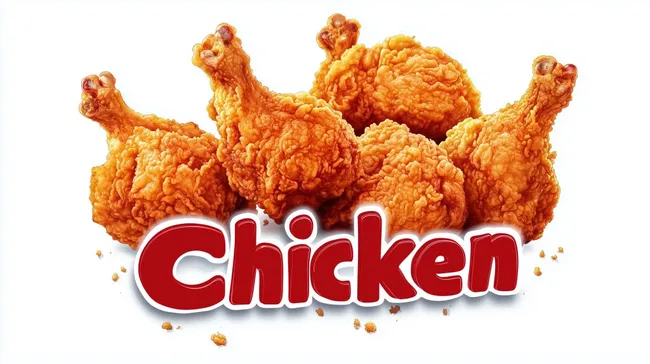 Knuspriges Brathähnchen vor weißem Hintergrund