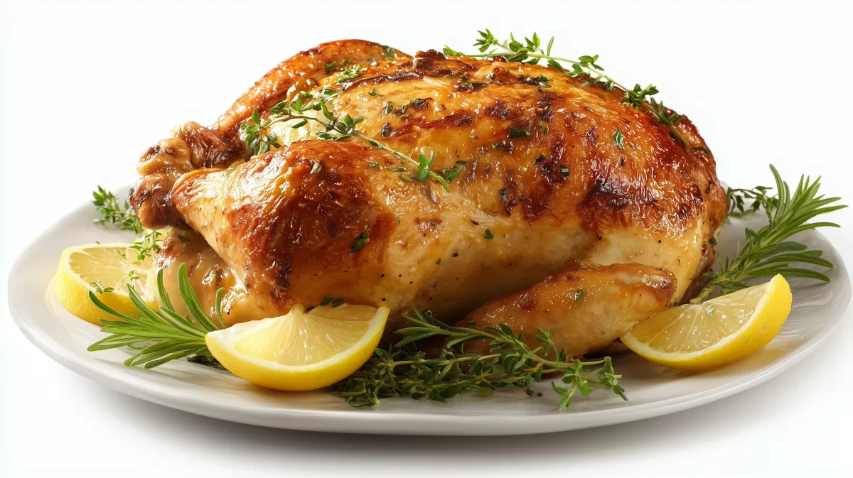 Knuspriges Brathhähnchen nach Familienrezept mit Zitrone