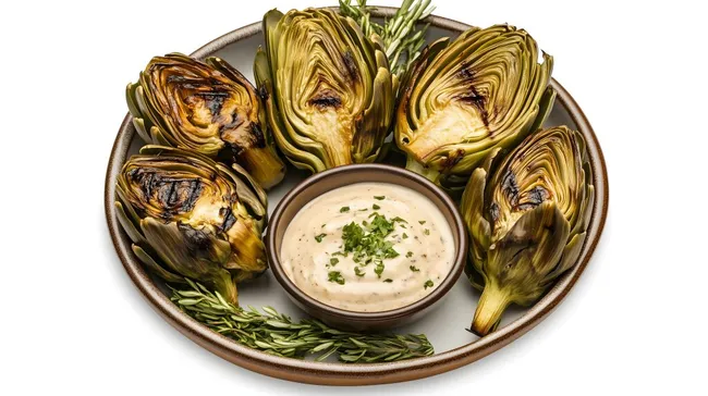 Köstliche Artischocken mit würzigem Dip