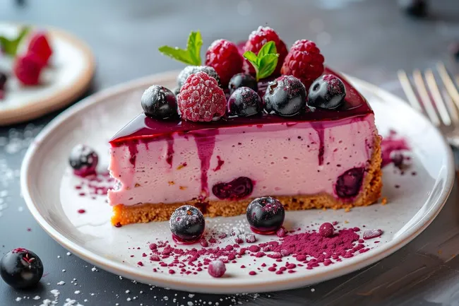 Köstliche Beeren-Käsekuchen-Komposition